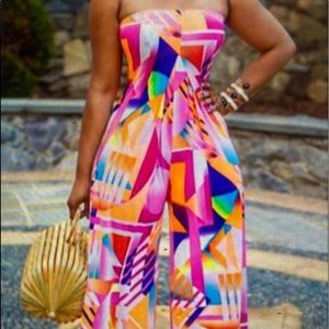 Sleeveless Color Block a Wide Keg Jumper